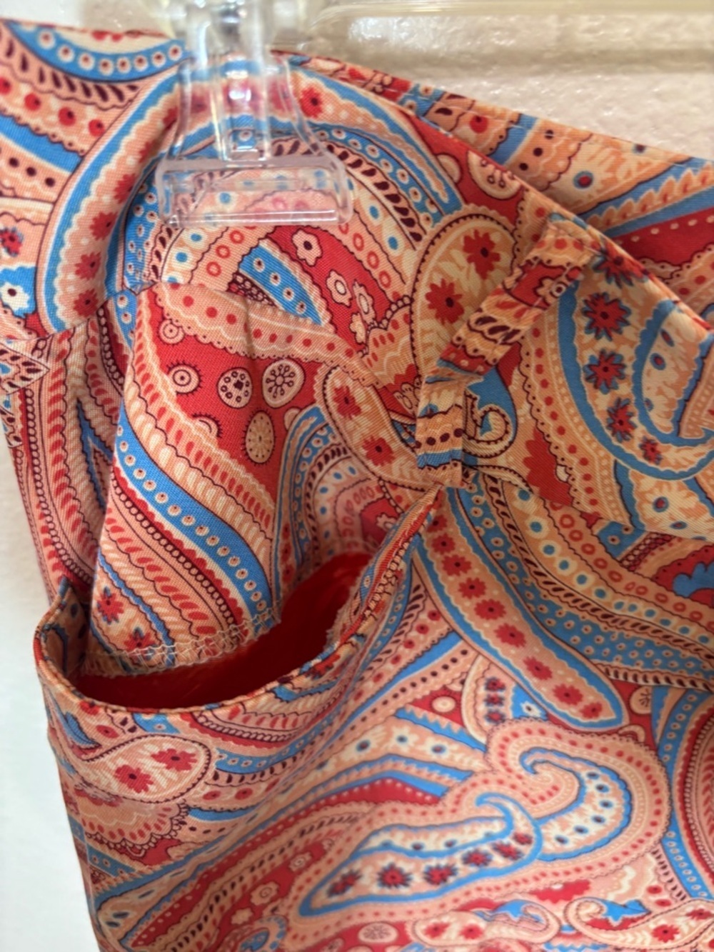J. McLaughlin vintage Paisley 80s style Wide-Leg bold patterned pants - Picture 5 of 5